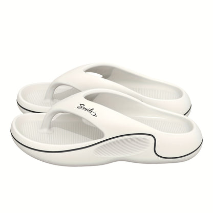 Non-Slip Slip-On Slippers - Heavy-Duty Cushioned EVA Indoor/Outdoor House Shoes, Anti-Slip Sole for Bathroom, Pool, Gym, Patio - Lightweight & Easy-Clean Unisex Adult Slippers (Black) - Ideal for Home, Hotel, Spa Use