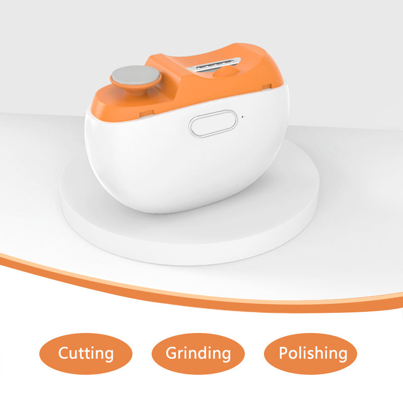 SWOSON Rechargeable Electric Nail Clipper & Polisher with LED Light - USB-Powered, Lithium-Polymer Battery, 36V/5A Fast Charging, 3-in-1 Nail Trimmer, Polisher, And File - Salon-quality Results For Home Use, Nail Polisher, Sl