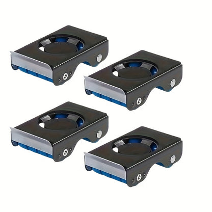 Furniture Sliders of 4 Metal Furniture Movers with 8 Wheels - Heavy Duty Furniture Lift Mover Tool Set of 340.19 KG Load Capacity Easy Sliders Roller Dolly for Moving Cabinet Piano Appliances Sof