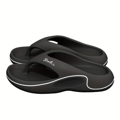 Non-Slip Slip-On Slippers - Heavy-Duty Cushioned EVA Indoor/Outdoor House Shoes, All-Season High Quality Footwear for Home, Gym, Pool, Beach - Men & Women (Black), Indoor Slippers, Indoor Footwear, Simple Slipon Design, Breat