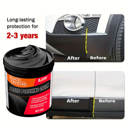 150g Universal Plastic and rubber Repair paste - interior reconditioning wax, automotive tire gloss maintenance, anti-aging and fading, repair scratches