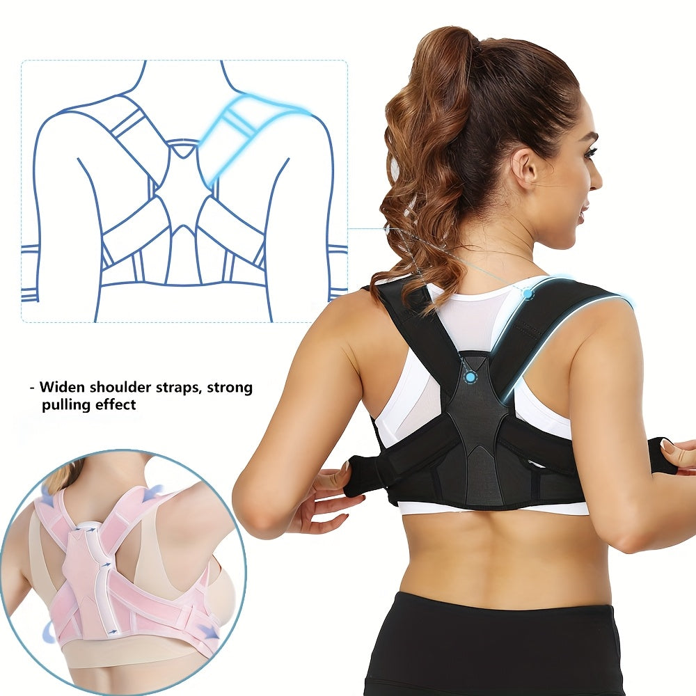 Posture Brace for Women And Men, Adjustable Upper Back Brace for Clavicle Support And Relax for Neck, Shoulder, And Upper Back