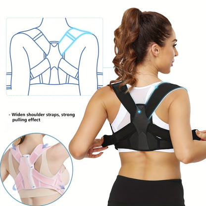 Posture Brace for Women And Men, Adjustable Upper Back Brace for Clavicle Support And Relax for Neck, Shoulder, And Upper Back