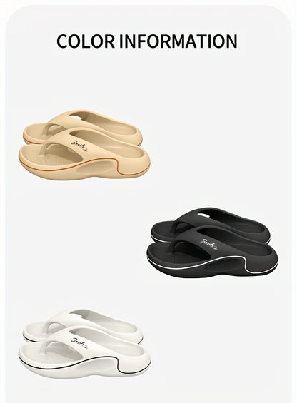 Non-Slip Slip-On Slippers - Heavy-Duty Cushioned EVA Indoor/Outdoor House Shoes, All-Season High Quality Footwear for Home, Gym, Pool, Beach - Men & Women (Black), Indoor Slippers, Indoor Footwear, Simple Slipon Design, Breat