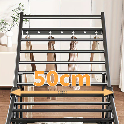 Joybos® Ultimate Space-Saving Foldable Drying Rack - 2-Level Laundry Drying Genius, Free-Standing With Height-Adjustable Wings, Effortless Storage Solution For Any Home, Drying Racks