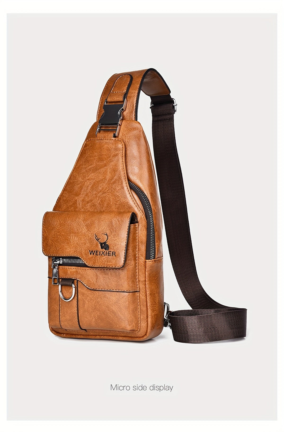 New and Wear-Resistant Men's Crossbody Bag, Handbag, Shoulder Bag, Chest Bag, Made of Wear-Resistant Fabric, with Large Capacity, Convenient to Carry, Suitable for Daily Work, Leisure, and Travel, Available in Multiple Colors