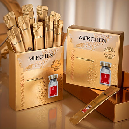 Mercilen Hydrating Sleeping Maskx20 Pack - Alcohol-Free, Collagen & Hyaluronic Acid Moisturizer for All Skin Types, Compact & Scented with Tea Tree, Beauty Essentials|Tea Tree Scent|Collagen Hydrating Mask