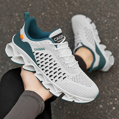 Ténis casual, leve e respirável para homem - amarelo néon e preto, topo em tecido com forro em malha, sola em TPU antitorção, design de cano baixo para todas as estações, ideal para caminhadas, treinos e uso diário.