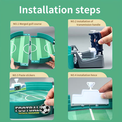 6pcs Balls Youth Desktop Football Game - Interactive Indoor Football Match with Accessories, Goal Actions, Ideal Day or Birthday Gifts, Father'S Day Gifts, Football Accessories, Large Size, 56.8x27.7x11.1cm, Football Accessor