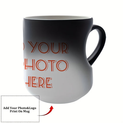 1pc Custom Photo Coffee Mug, 11oz Personalized Mug Picture, Text, Name - Gifts For Boyfriend, Girlfriend, Best Friend, Christmas Gifts, Taza Personalizadas
