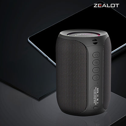 2024 New Style Zealot S32 Pro Wireless Speakers, Featuring Dual Pairing, a 3600Mah Battery, And 12 Hours of Loud Stereo Playtime with Booming Bass, Includes a Type-C Charging Cable for Connection with Mobile Phones, Tablets,