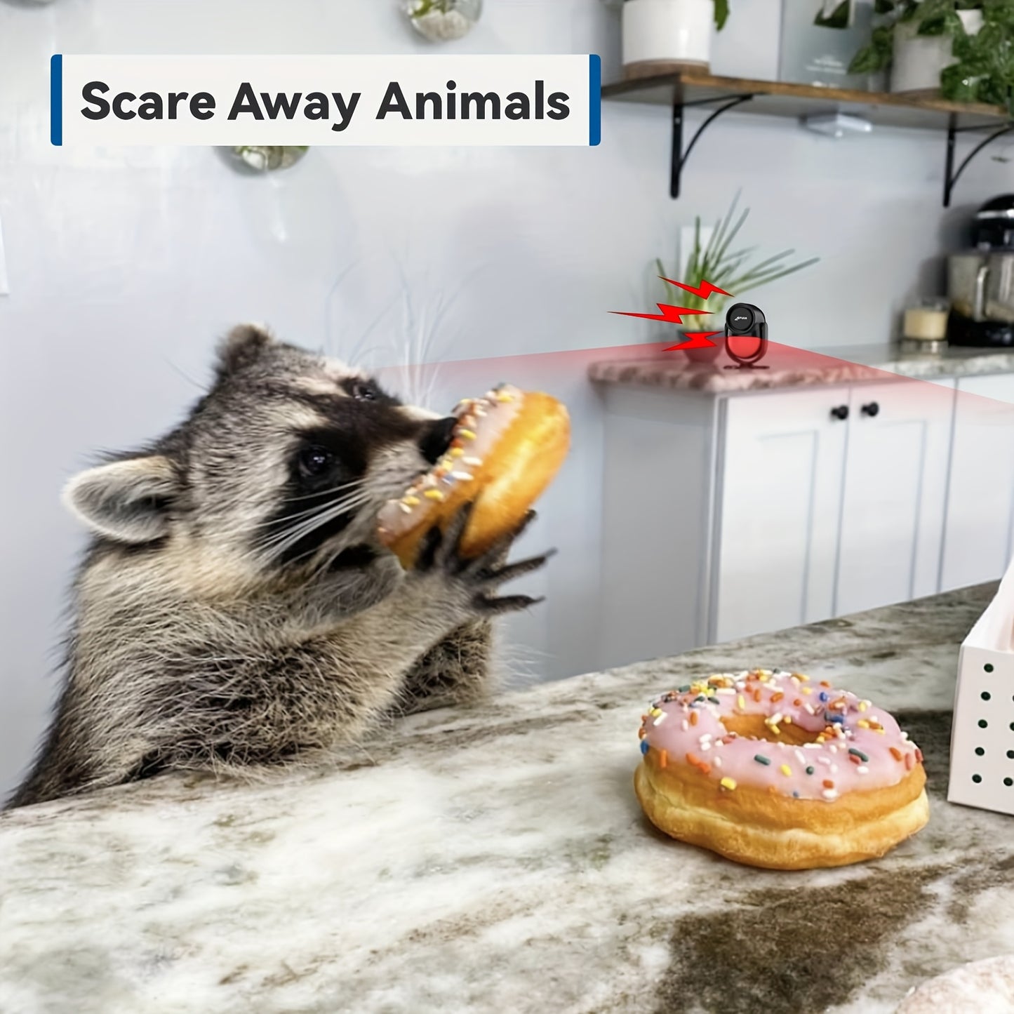 Motion sensor alarm with remote control, 125dB anti-theft alarm system, suitable for home, RV, garage, office, apartment, car