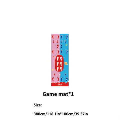 Laughter Guaranteed! 2-Player Hands&Feet Coordination Training Mat – Extra Large PVC Mat with Anti-Fade Printing, Perfect for Picnics, Team Retreats & Birthday Party Games