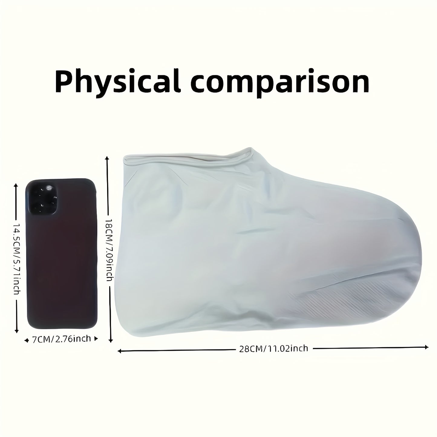 Pair of Silicone Shoe Covers - Waterproof & Rainproof, Reusable Non-Slip, Durable & Stretchy, Easy to Clean, for Men & Women, Outdoor Rain Gear