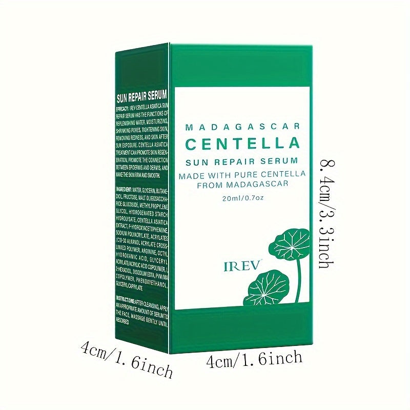 Centella Asiatica Hydrating Serum 20ml, Alcohol-Free, Fragrance-Free for All Skin Types, Moisturizing Facial Care