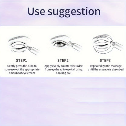 Smoothes Winkles Rolling Eye Cream, Firming And Tightening Skin Eye Essence, Eye Care Cream