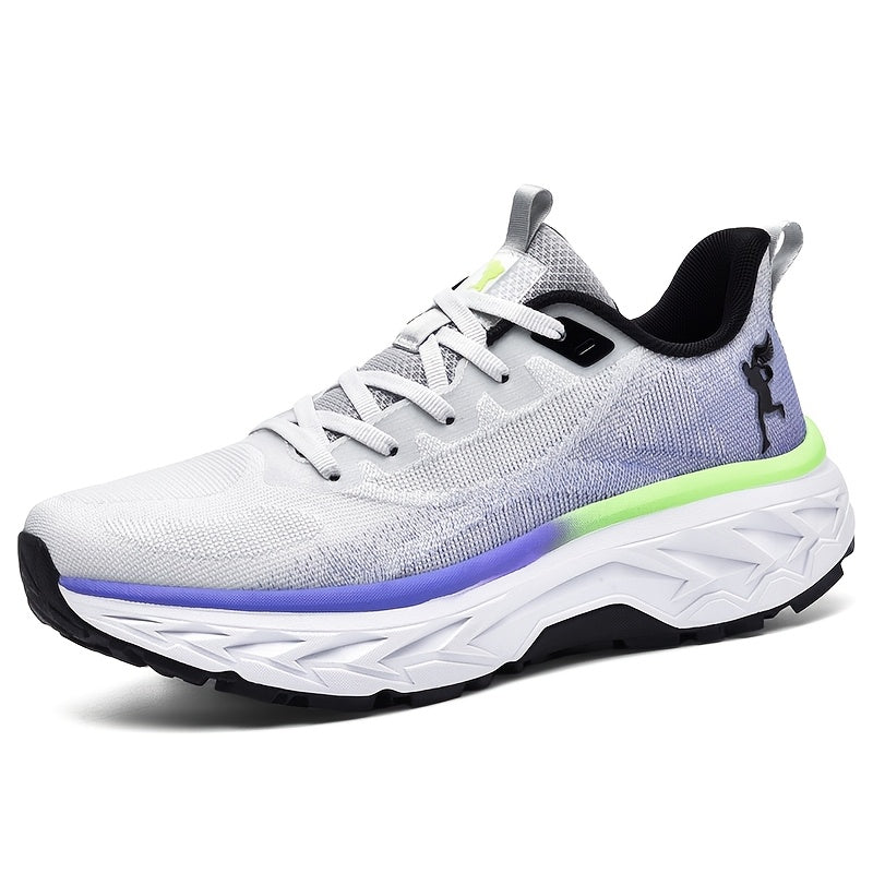 Unisex High-Performance Sports Shoes, on Large Sizes, MD Soft Sole, Breathable Knitted Mesh Upper, Flexible Fabric Lining, Trendy Design, Lightweight Body, All-Season Wear, Elegant Sneakers For Women, Chunky High Cut Sneaker,