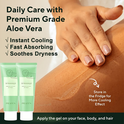 50g Aloe Vera Gel After Sun Skin Care Moisturizing For Face, Skin, Body, Body Lotion Cream, Shrink Pores, Hydrating Moisturizer For Dry Skin Fresh Pure No Sticky Fast Absorbing