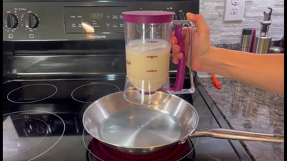 Dispensador Dobrável de Massa para Panquecas, Cupcakes e Bolos