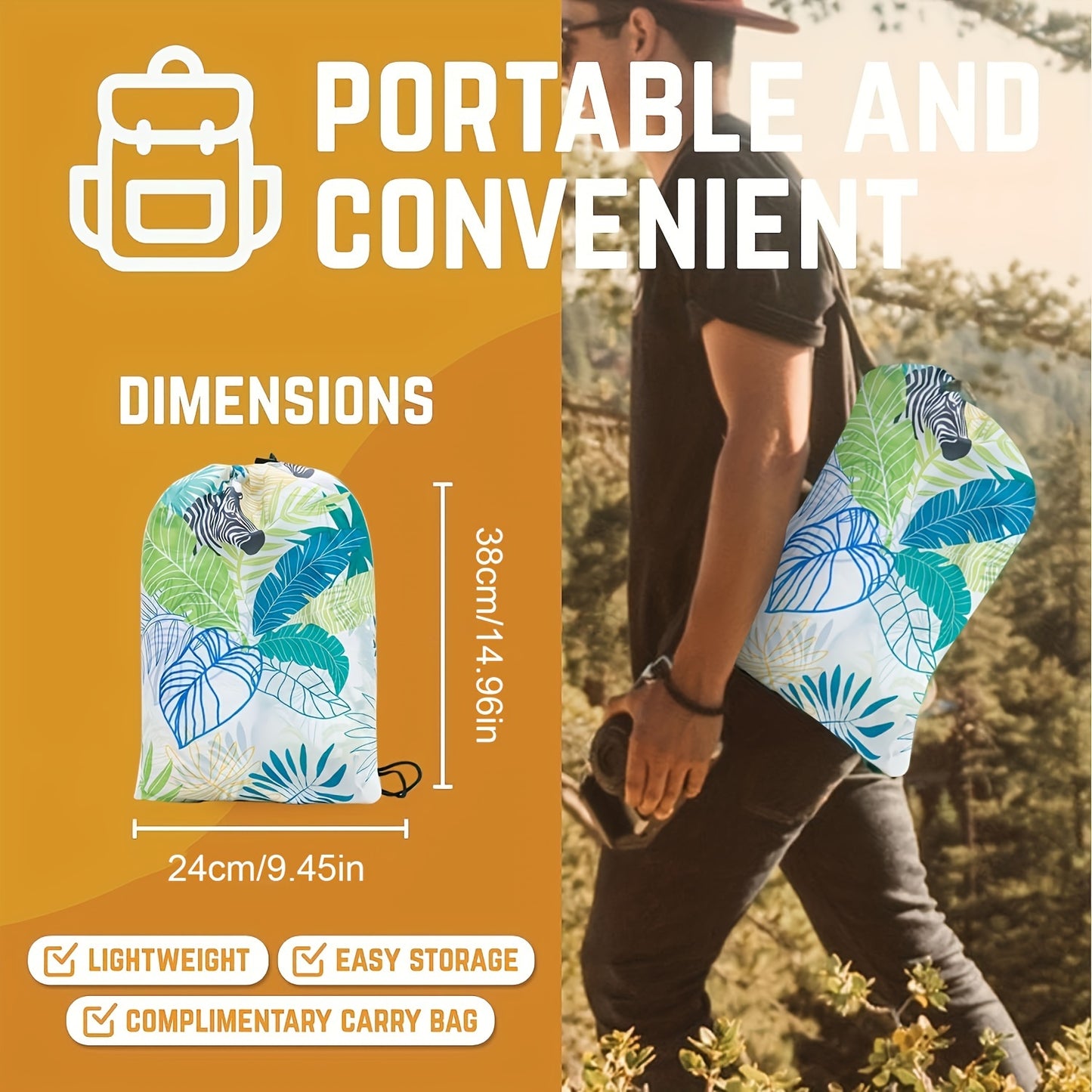 1pc Large Inflatable Sofa Chair - Heavy-Duty Oxford Fabric Portable Air Bed/Seat, Foldable Self-Inflating Couch for Adults &, No Needed, Ideal for Camping, Beach, Music Festivals, Backyard (Takes Air from Mouth, Chaise Pliant