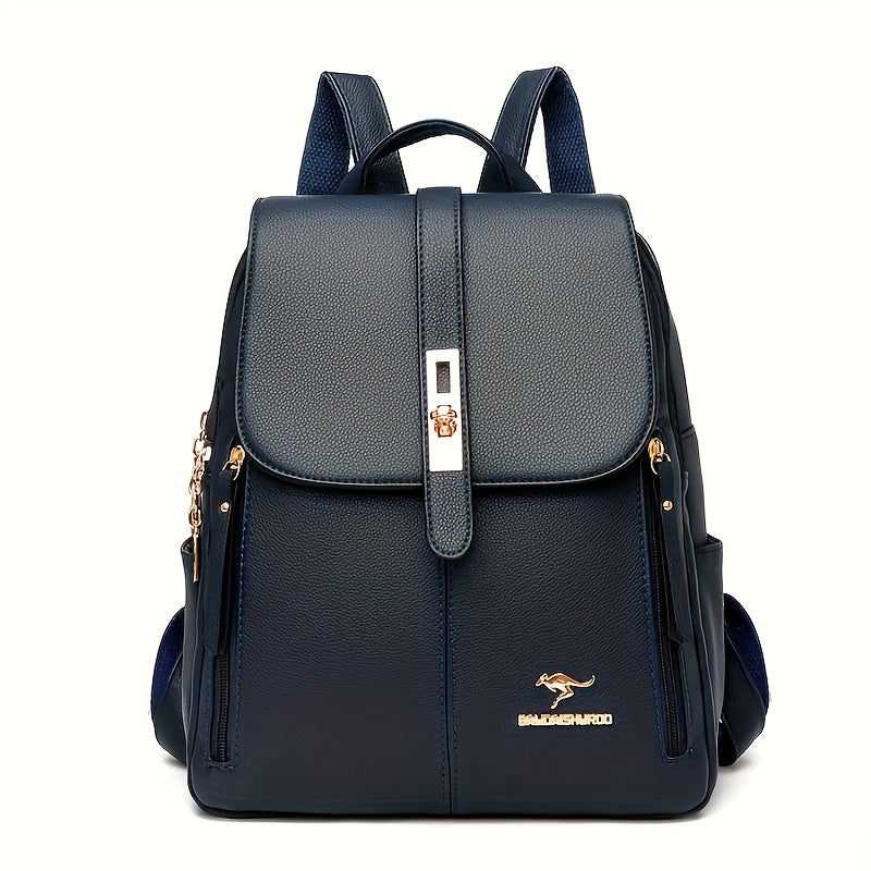 Logo Randomly Distributed New Style Versatile Women's Casual Large Capacity Simple Travel Short Distance Business Backpack Multifunctional Daily Commuting Shoulder Bag