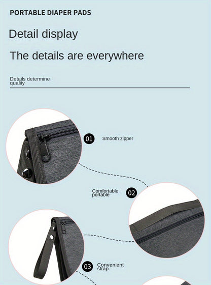 Portable Diaper Changing Pad: Waterproof Travel Station Kit With Pockets - Perfect Baby Shower Gift! Christmas, Halloween, Thanksgiving Day Gift