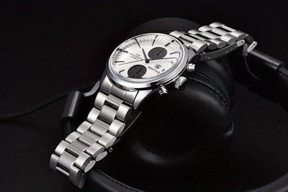 1pc New BENYAR Men's PU Leather Quartz Wristwatch, Men's 100M Multifunctional Watch Military Sports Chronograph Watch For Men
