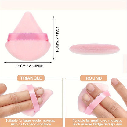 15 Pieces Facial Makeup Tools - 12pcs Ultra Soft Washable Face Body Powder Puff Makeup Sponge For Loose Powder Body Cosmetic Foundation Sponge Makeup Tool With 1pc Bowknot Headband & 2pcs Wristbands
