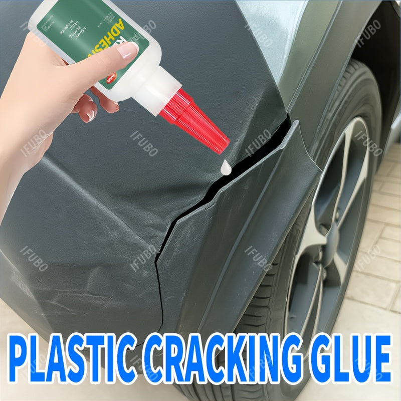 Heavy-Duty Automotive Bumper Plastic Glue - Structural Repair Adhesive for Cracks, Chips, Impact Damage - No-Weld Bonding for Bumpers, Mirror Base, Exterior Plastic Repairs - Automotive Body Repair Technician Approved, Quickf