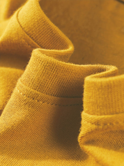 Kid's Solid Color T-shirt, Casual Short Sleeve Top, Boy's Tee For Summer