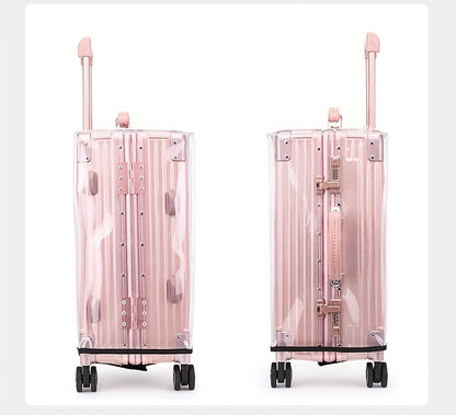 3pcs Luggage Protective Covers, Check-in Shockproof Thick PVC Transparent Dustproof Covers for 50.8cm+60.96cm+71.12cm Suitcases, Waterproof & Durable