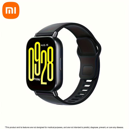 Redmi Watch 5 - 5.08cm LCD Display, Wireless 5.3, 470mAh Long Battery Life, Camera Control, Alexa Voice Assistant, USB Charging, Black TPU Band, Sleek Smartwatch | High-Resolution Screen, Smartwatch For Android, Smartwatch Fo