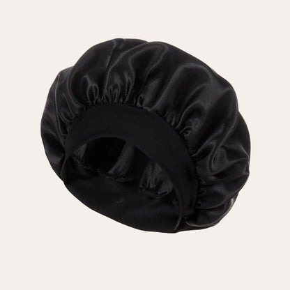 Women'S Satin Bonnet 2023, Elastic Band Hair Hat for Curling and Straight Hair, Wide Brim Sleep Cap, Bath Cap, Dry Hair Cover, 100% Polyester, Oil-Free, Comfortable Fit