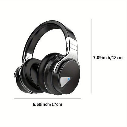 Wireless Headphones, Active Noise Cancelling Headphones with Microphone, Deep Bass, Over Ear Headphones, Comfortable Fit, 30H Playtime