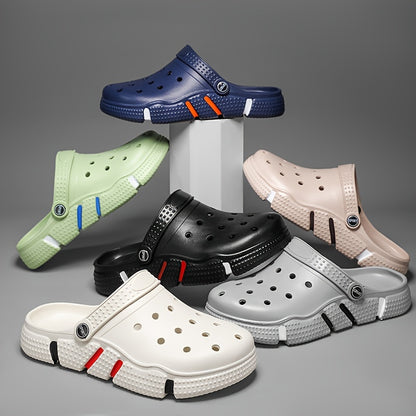 Unisex Clogs, Garden Shoes, Lightweight Non Slip Slides Slippers, Casual Hollow Out Beach Sandals, adult's footwear
