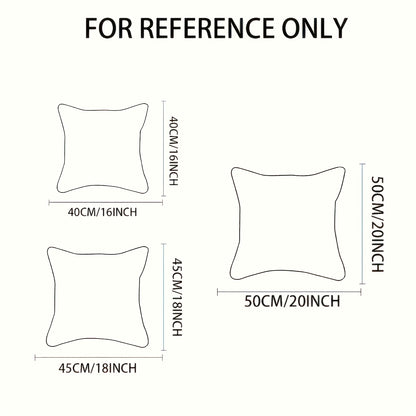 6pcs Modern Geometric & Floral Print Throw Pillow Covers, 44.96cm - Polyester, Machine Washable, Zip Closure - Ideal for Living Room, Bedroom, and Home Decor (Covers Only), Decorative Pillows | Contemporary Style | Zippered P