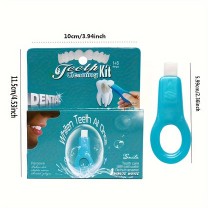 Nano Teeth Whitening Kit With Handle - 5 Strips For Deep Clean & Stain Removal, Gum Health Friendly, Fragrance-Free Personal Care Teeth Whitening Products Teeth Whitening Toothpaste
