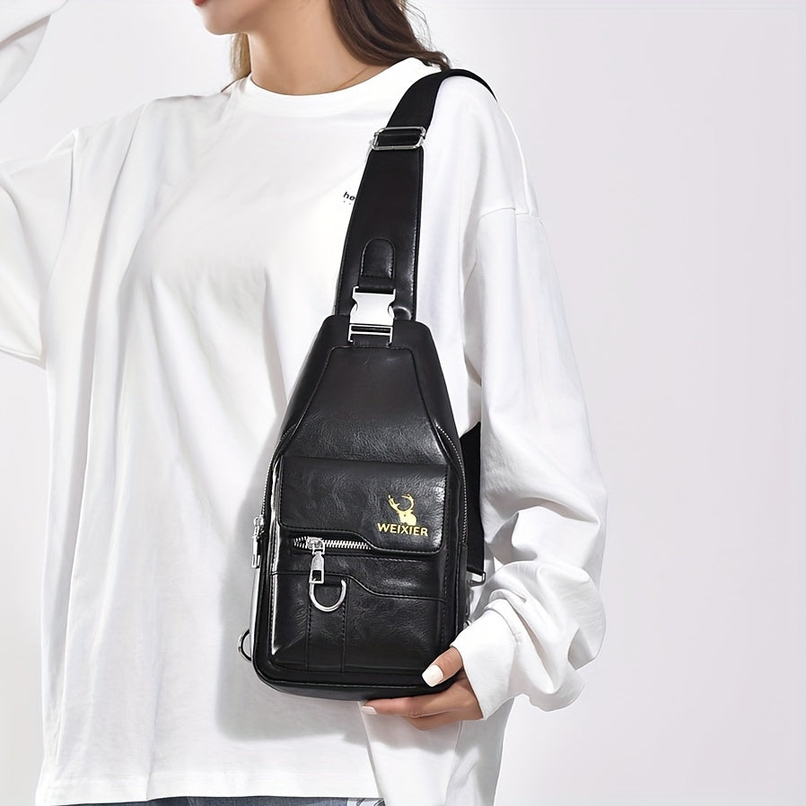 New and Wear-Resistant Men's Crossbody Bag, Handbag, Shoulder Bag, Chest Bag, Made of Wear-Resistant Fabric, with Large Capacity, Convenient to Carry, Suitable for Daily Work, Leisure, and Travel, Available in Multiple Colors