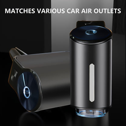 Intelligent Car Air Vent Aromatherapy Diffuser - Cylindrical Shape, Battery Powered with Rechargeable Lithium Battery, 3 Operating Modes, Spray Format for Fresh Fragrance