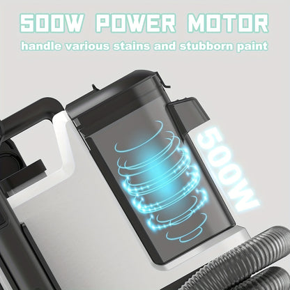 Spot Cleaner 500W 12Kpa Handheld Carpet Cleaner for Sofa Curtain Spray Suction Integrated Machine Household Clean Machine
