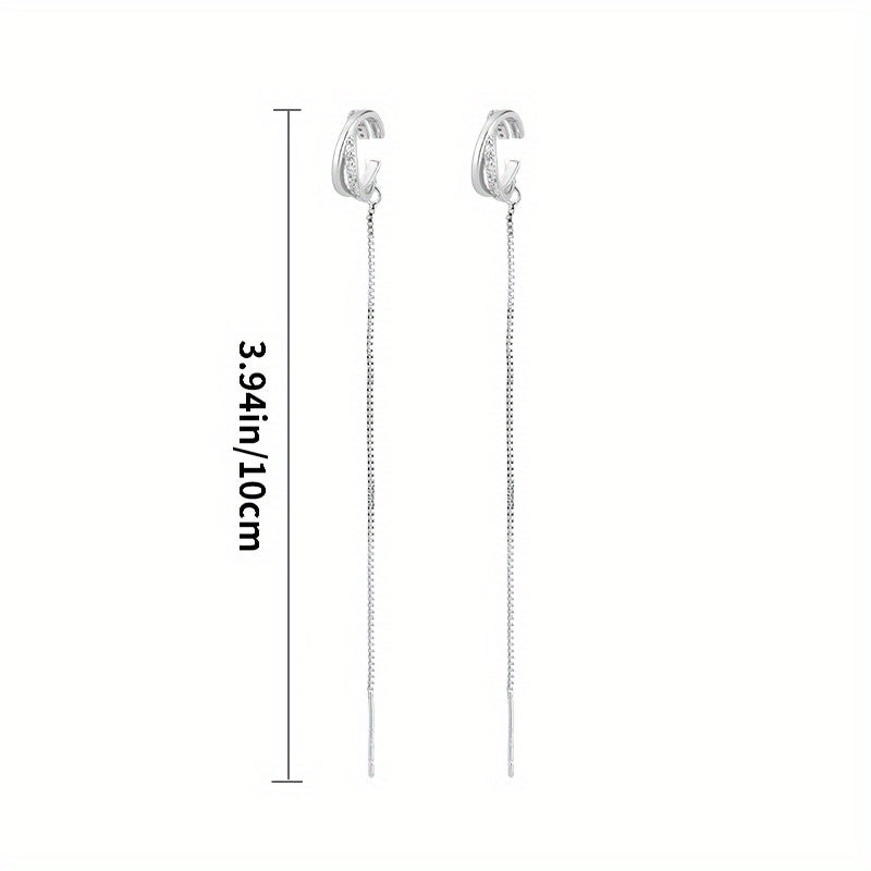 Brincos de pressão com zircónias brilhantes, estilo sexy, em cobre, joia requintada para presente feminino, perfeitos para uso diário e casual.