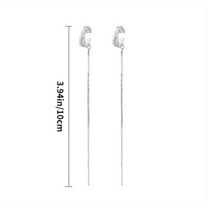 Brincos de pressão com zircónias brilhantes, estilo sexy, em cobre, joia requintada para presente feminino, perfeitos para uso diário e casual.