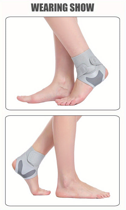 1pc, Breathable Ankle Support with Silicone Gel Pad for Men and Women - Adjustable Compression Brace for Sports, Running, Fitness, and Basketball