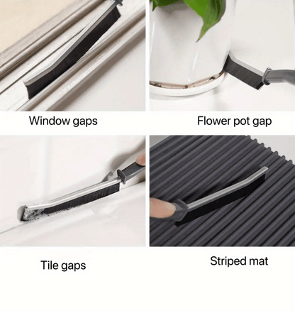 1pc Bathroom Crevice Brush, Toilet Kitchen Tile Corner Cleaning Brush, Multifunctional Window Seam Groove Dust Brush, Hard Bristle Brush, Household Cleaning Tools