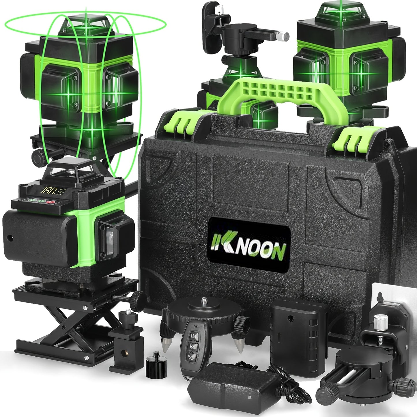 Lixada 4D 16 Lines Laser Level 3° Self-leveling Machine USB Rechargeable Lithium Battery Leveling Tool With Vertical Horizontal Tilt Lines