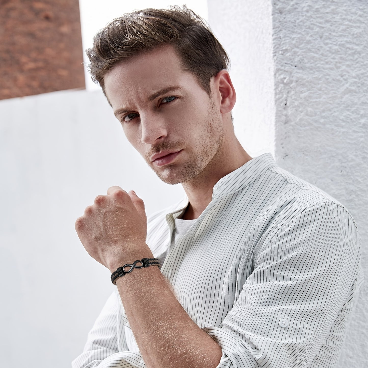 1pc Back to School - Must-Have Gift - Perfect Thanksgiving Gift/Graduation Gift - Retro Style Knotted Love Buckle Bracelet - for Son/Classmates/Friends, Exquisite Design Knotted Bracelet Gift, Fashionable Versatile, Celebrati