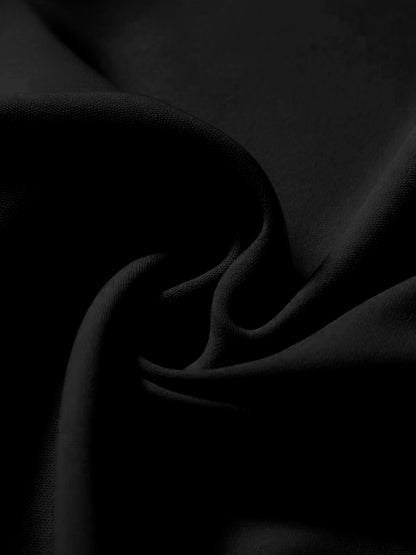 Solid Button Front Blouse, Elegant Long Sleeve Notched Neck Top, Women's Clothing