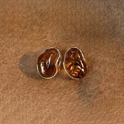 AIVEO Women's Hypoallergenic 18K Gold Plated Stainless Steel Stud Earrings - Anti-Fade Sensitive Light Beige, Simple Elegant Everyday & Party Jewelry, Year-Round Wear, Perfect Gift for Mom, Wife, Girlfriend (Low-Allergy Ear S