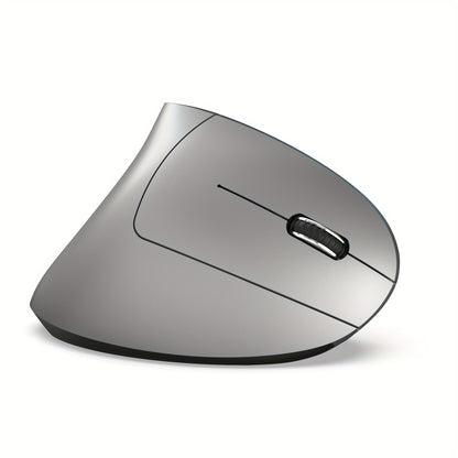HXSJ Dual-Mode Wireless Vertical Mouse, Large Battery, Suitable for PC Laptops and Desktops! Ideal for Office and Travel, USB Charging, Optical Movement Detection, Right-Handed, Plastic Material, Windows 7 Compatible, No Char