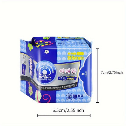 54/108pcs of Feminine Pads, 155Mm Ultra-Thin And Leak-Proof, Soft And Comfortable Without Fragrance, Menstrual Products for Women.